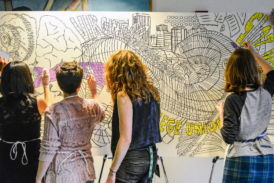 Paint by Number Experience at the College Unions Poetry Slam Invitational - CUPSI