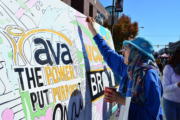 Paint by Number Experience at the VCU Broad Street Mile