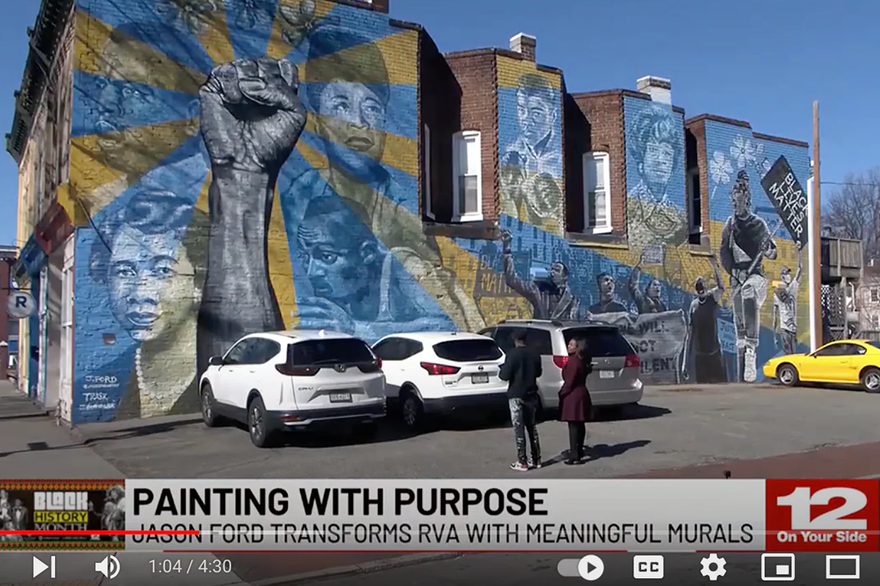 Transforming RVA Through Art | 12 ON YOUR SIDE Interview by Ashley Hendricks