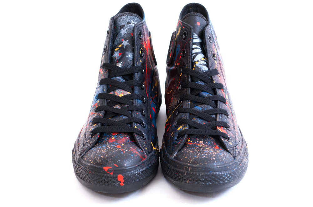 Hand-painted Leather Chuck T's